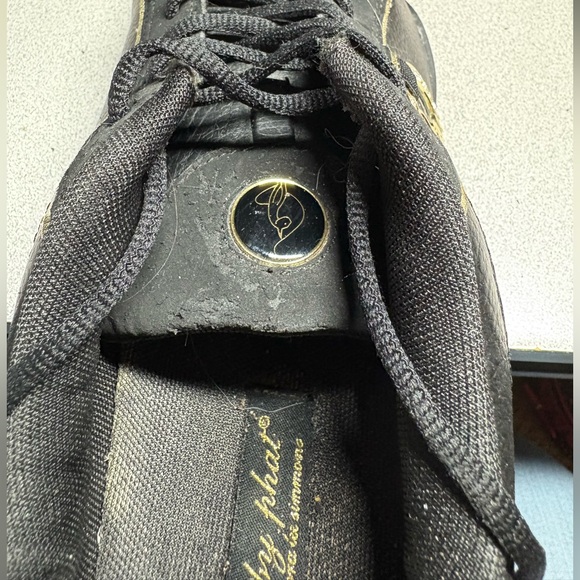 Vintage Black Baby Phat Shoes with Gold Accent - Picture 7 of 9